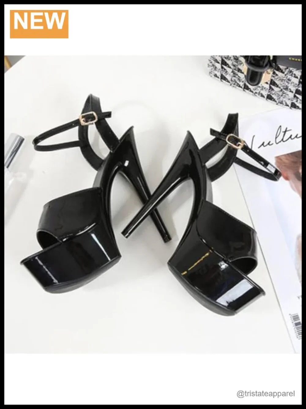 Platform Stiletto Sandals 6 Inch High Heel Ankle Strap Evening Party